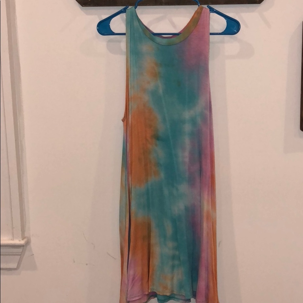 Tie dye t-shirt dress from Audrey 3+1!